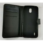 Black Book Case Flip with Strap For Nokia 1.3 TA-1216 Slim Fit Look